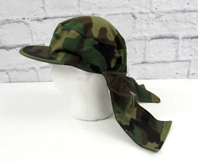 Chapéu básico vintage militar camuflado estilo cadete aba protetora caça novo em folha - Imagem 1 de 4