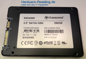 Transcend SSD420K 256GB Interne SSD SATA III 6G 2,5" TS256GSSD420K - Bild 1 von 2