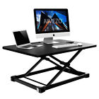 AIMEZO Standing Desk Converter Height Adjustable Stand Up Desk Riser - Black
