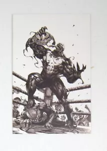 VENOM #28 Kael Ngu Wrestling Spider-Man B&W Virgin Variant Near Mint/Mint - Picture 1 of 3