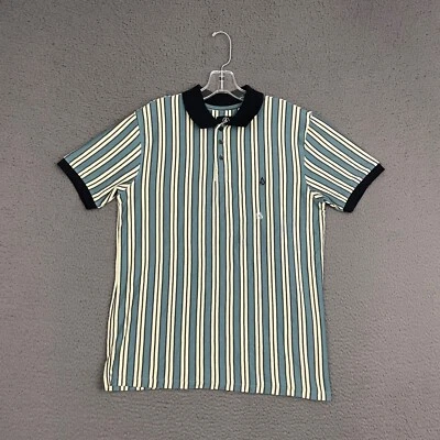 Volcom Polo Shirt Mens Small Multicolor Striped Cotton Knit Preppy Skater Casual - Image 1 of 4