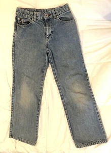 Tommy Hilfiger Jeans Boys SIZE 8 Premium Vintage Blue Denim Baggy Wide Leg - Picture 1 of 8