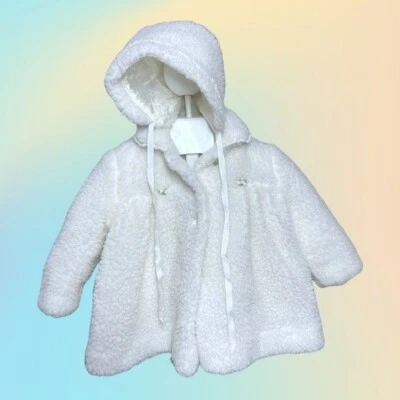 VTG Girls White/Off White Millicents of San Francisco Peacoat & Bonnet - Image 1 of 4