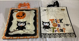 HALLOWEEN GUFO 🎃 Borsa shopping riutilizzabile dolcetto o scherzetto NUOVA - Foto 1 di 7
