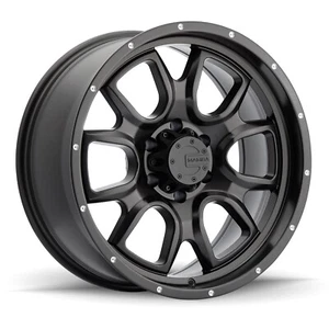 17x9 +0 Mamba M19 5x139.7 Matte Black W/ Drill Holes Wheels (Set of 4) - Picture 1 of 2