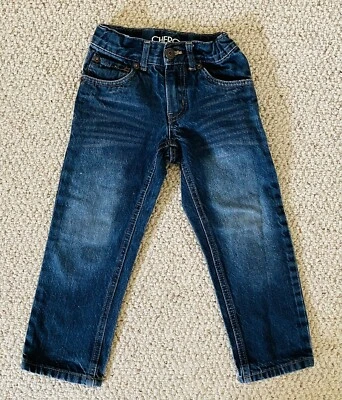Pantalones de mezclilla azules Cherokee para niños talla 4T estilo pierna recta niños pequeños Foto 1 de 4