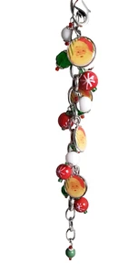 Retro Santa Bracelet Christmas Fashion Jewelry 8" with baubles and beads - Bild 1 von 3