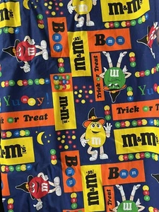 Vintage M&M 's Chocolates Characters HALLOWEEN official Fabric By The YARD New - Picture 1 of 6