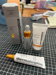 DERMALOGICA Biolumin C Travel Size Set Night Restore Eye Serum Gel Moisture ULTA - Picture 1 of 3
