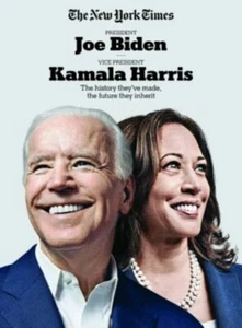 THE NEW YORK TIMES Joe Biden Kamala Harris History Made BRAND NEW APRIL 2021 M-3 - Picture 1 of 2
