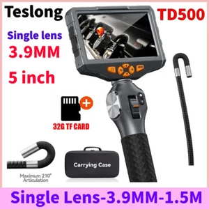 TD500 3.9mm Dia Articulating Borescope 5in IPS Video Endoscope Inspection Camera - Picture 1 of 22