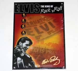 ELVIS PRESLEY King of Rock & Roll MEMO BOARD + MAGNETS - Picture 1 of 1