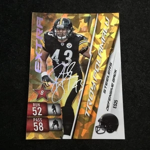 Adrenalyn XL 2010 Extra Signature #ES25 Troy Polamalu Salón de la fama Pittsburgh Steelers - Imagen 1 de 3