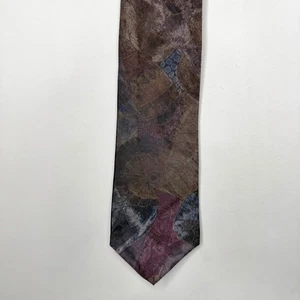 Pierre Cardin Men’s Neck Tie 4” Muted Mauve Blue Brown Floral Necktie USA - Picture 1 of 10