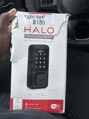 Kwikset Halo Matte Black Touchscreen WiFi Keypad - Image 1 of 2