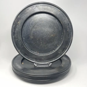 Juego de 8 cargadores POTTERY BARN Berkeley metal oxidado envejecido envejecido 13,5" - Imagen 1 de 6