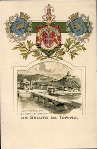Wappen Litho Torino Turin Piemonte, Gran Madre di Dio, Monte dei... - 4009475 - Picture 1 of 2