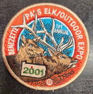 2001 1st Annual Benezette PA's Elk/Outdoor Expo Patch - Picture 1 of 3