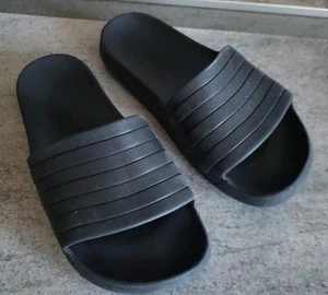 Adidas Adiletten Badelatschen Klassiker Größe 5 bzw 37/38 Schwarz Gebraucht Uni - Bild 1 von 11