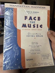 M 1932 Irving Berlin Musical Revue Sheet Music FACE THE MUSIC Manhattan Madness - Picture 1 of 1