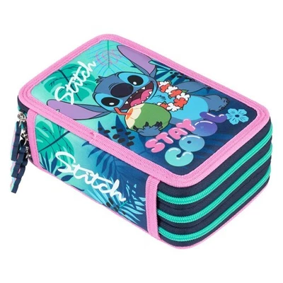 ST.RIGHT Lilo & Stitch Stay Cool Federtasche Mäppchen Federmäppchen Schüleretui 3-fach