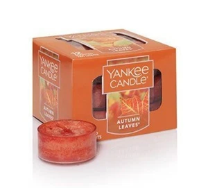 Yankee Candle Autumn Leaves Tea Lights Box of 12 Fall Scent Set NEW Boxed - Picture 1 of 1