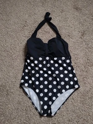 Traje de baño Fabo de una pieza para mujer talla 54 lunares pin-up natación playa A12 Foto 1 de 4