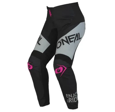Брюки женские O'Neal Element Racewear V.23 (черные/розовые) размер 9/10 E022-7034 - Изображение 1 из 4