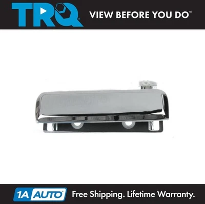 TRQ Left Exterior Door Handle Chrome For 1979-1991 Ford Mustang Foto 1 de 2