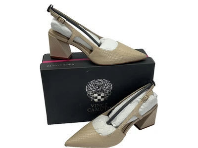 Zapatos Vince Camuto para mujer talla 8M VC-sindree tacón bloque honda estampado de serpiente Foto 1 de 4