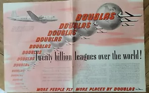 1947 Douglas aircraft airlines airplane twenty billion leagues two page ad - Picture 1 of 1