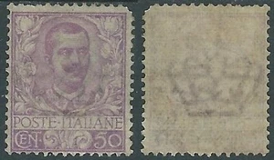 1901 REGNO FLOREALE 50 CENT MH * - E160 - Picture 1 of 1