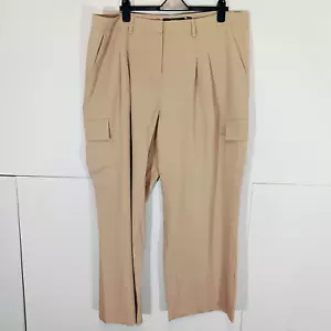 Vero Moda Womens Trousers BNWT Beige Size UK 24 Cargo Straight Leg High Rise - Picture 1 of 10