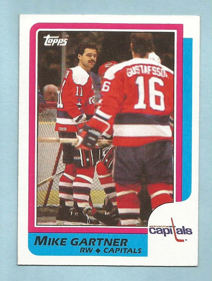 1986-87 Topps Hockey Mike Gartner #59 Washington Capitals NM/MT - Image 1 of 1