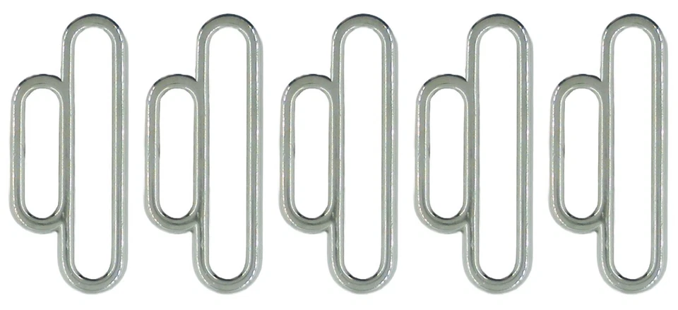 1 x 2 inch Metal Reducer Slide Tri Glide Nickel Plate Zinc Diecast - Image 1 of 1