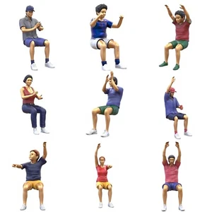 Spettatori Sedile insieme di Figure 1:18 (10,2cm) Incolore,1/18 Diorama (10 - Bild 1 von 26