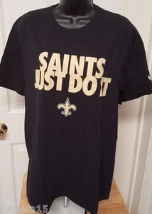 Nike Mens Womens Shirt Size L Large New Orleans Saints - Picture 1 of 3