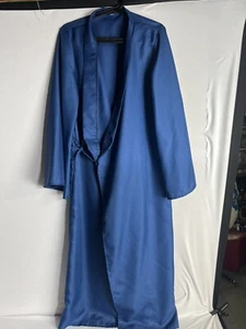 Blue Robe Halloween Costume Size Medium 53' Length Cosplay - Picture 1 of 3