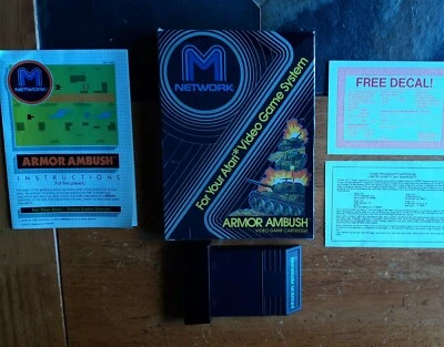 Armor Ambush, Atari 2600, M Network, 1982, Shrink Wrapped Box w/ All Inserts - Image 1 of 4