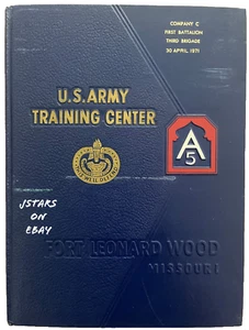 1971 US ARMY BASIC SCHOOL YEARBOOK, CO. C. 1ST BN 3RD BGD, FORT LEONARD WOOD, MO - Picture 1 of 14