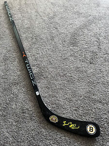 BRAD MARCHAND Boston Bruins SIGNED Auto Hockey Stick YSMS COA 100th Year
