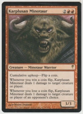 1x KARPLUSAN MINOTAUR - Coldsnap MtG Magic The Gathering RED Rare NM - Image 1 of 4