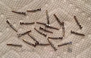 20 Cartridge Clips Connectors For TONEARM Wire Turntable Record Player Phono - Picture 1 of 2