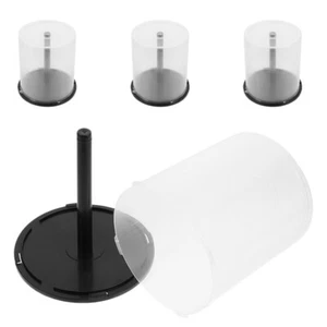 4 Pcs CD Storage Bin Holder Dvd Bucket Display Case Boxes with Lids - Afbeelding 1 van 12