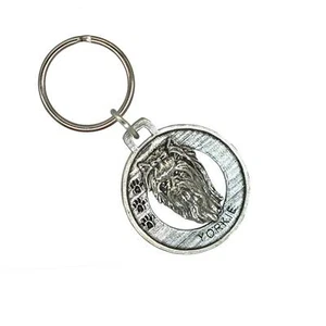 Yorkie Keychain, D186KC, 1 1/2 Inch, Dog, Yorkshire Terrier, Metal, Pet, Gift - Picture 1 of 8