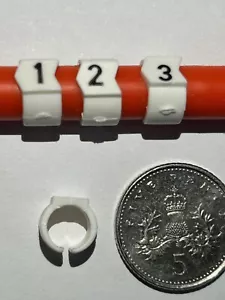 Ignition / Plug Lead Markers Labels Numbers Clip On - Picture 1 of 5