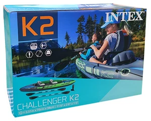 Intex 68306 Challenger K2 Bote Inflable De Pesca Kayak NUEVO OVP - Imagen 1 de 4