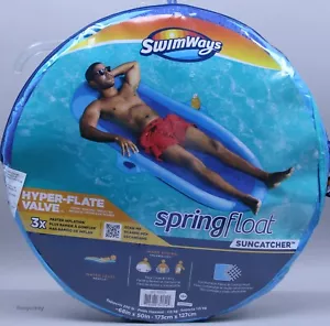 SwimWays Adult Blue Spring Float Fabric Covered inflation Ages 15+ NIP - Picture 1 of 1