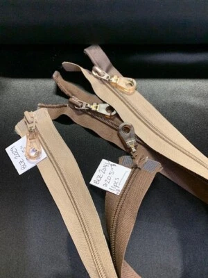 20.5" Nylon 2-way Separating Zippers with Stylized Rubber Pulls - Image 1 of 4