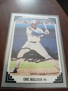 Eric Bullock signed Baseball Card ( Montreal Expos ) 1991 Leaf - Imagen 1 de 1